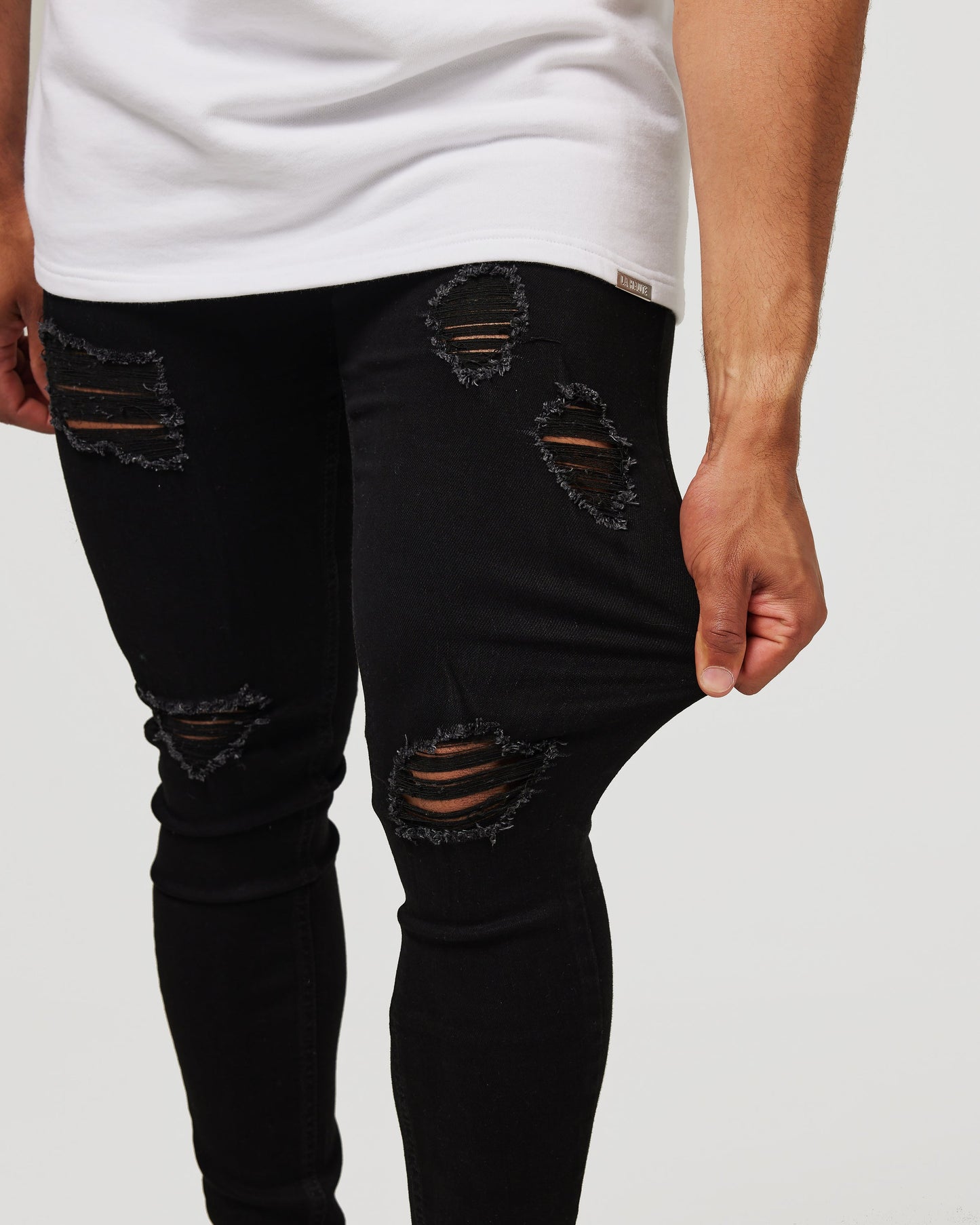 Black Ripped Skinny Fit Jeans