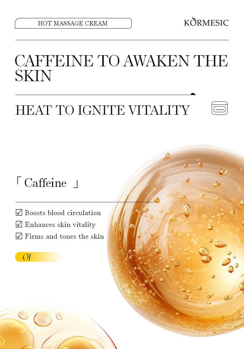 Crema De Masaje Caliente Con Cafeína   - 85GR